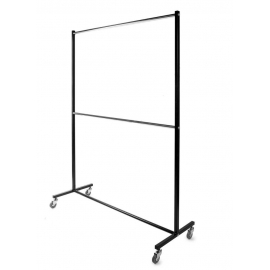 Perchero industrial 2 barras de 150cms